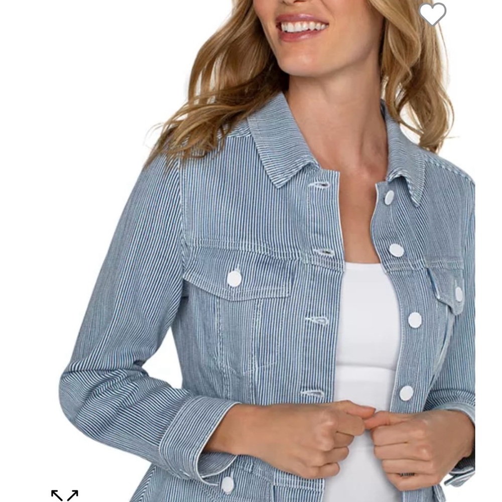 Liverpool Blue Striped Women's Jacket